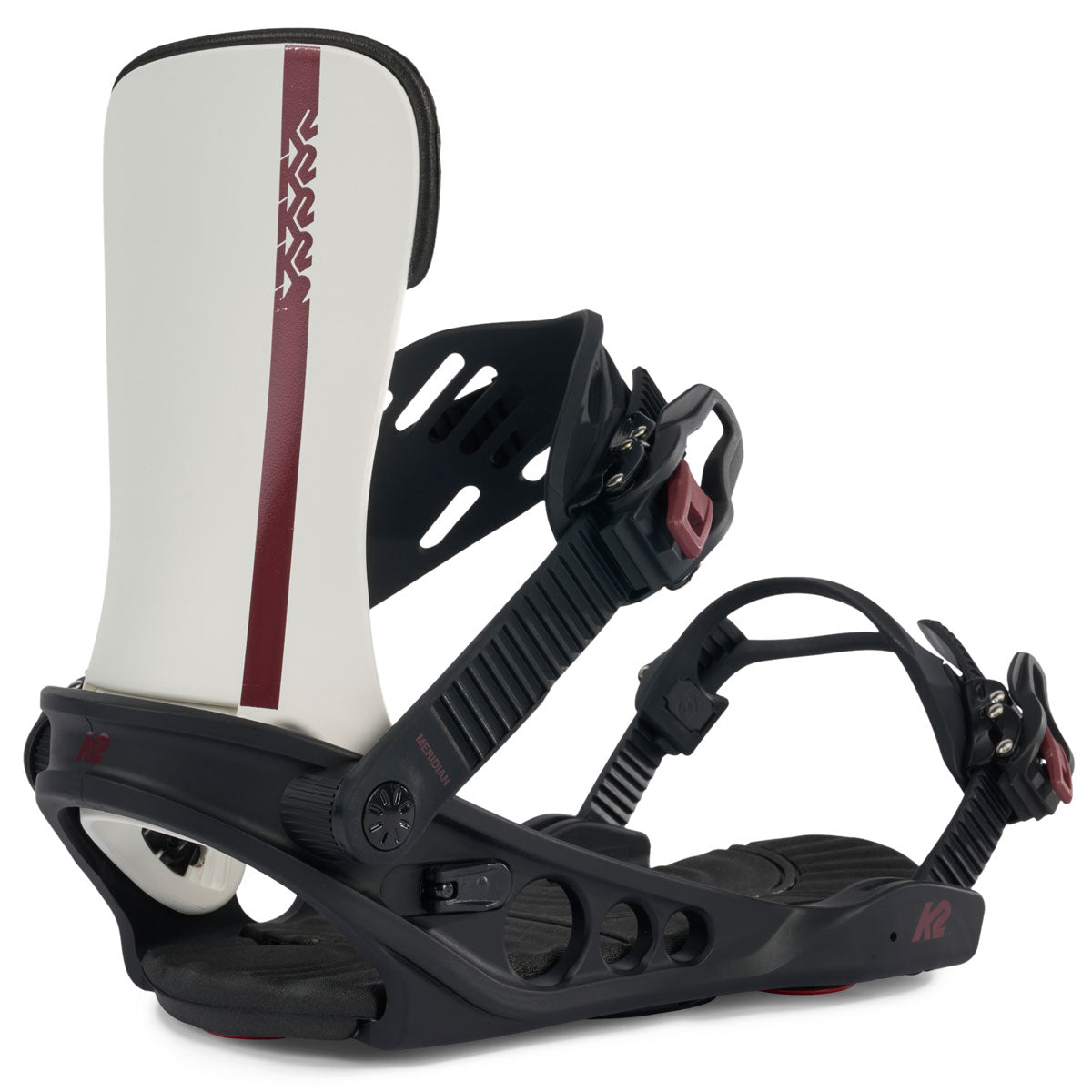 K2 Womens Meridian 2024 Snowboard Bindings - Black/White image 1