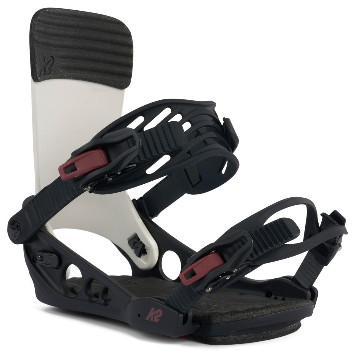 K2 Womens Meridian 2024 Snowboard Bindings - Black/White image 2