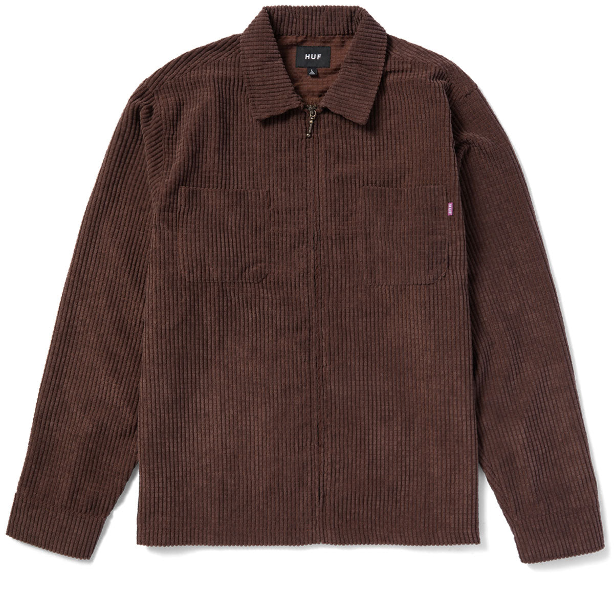 HUF Cornelius Zip Shirt - Eggplant image 1