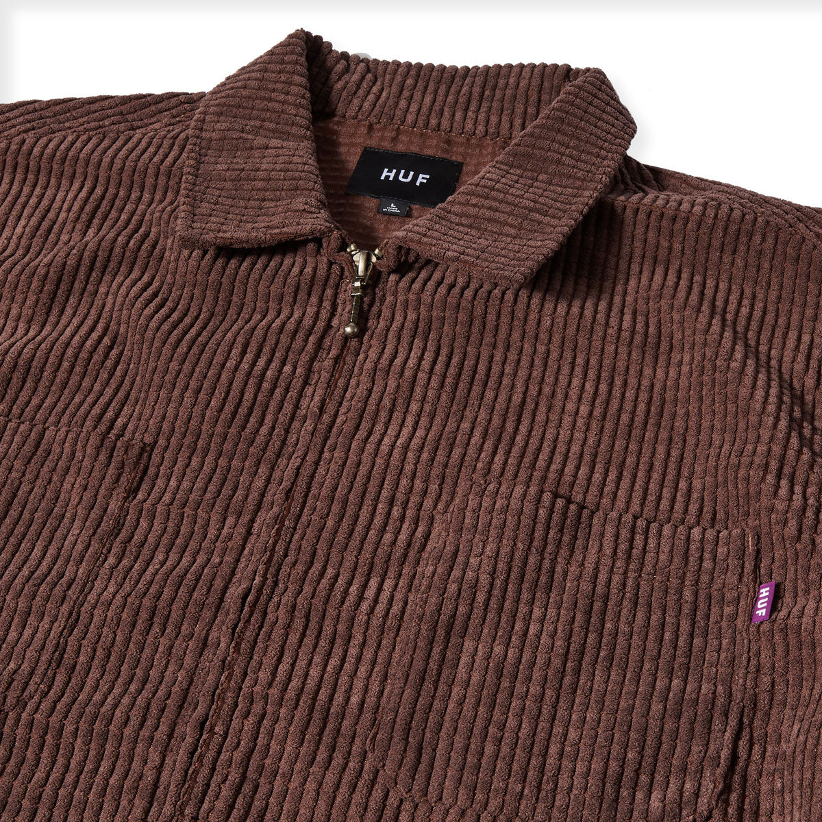 HUF Cornelius Zip Shirt - Eggplant image 3