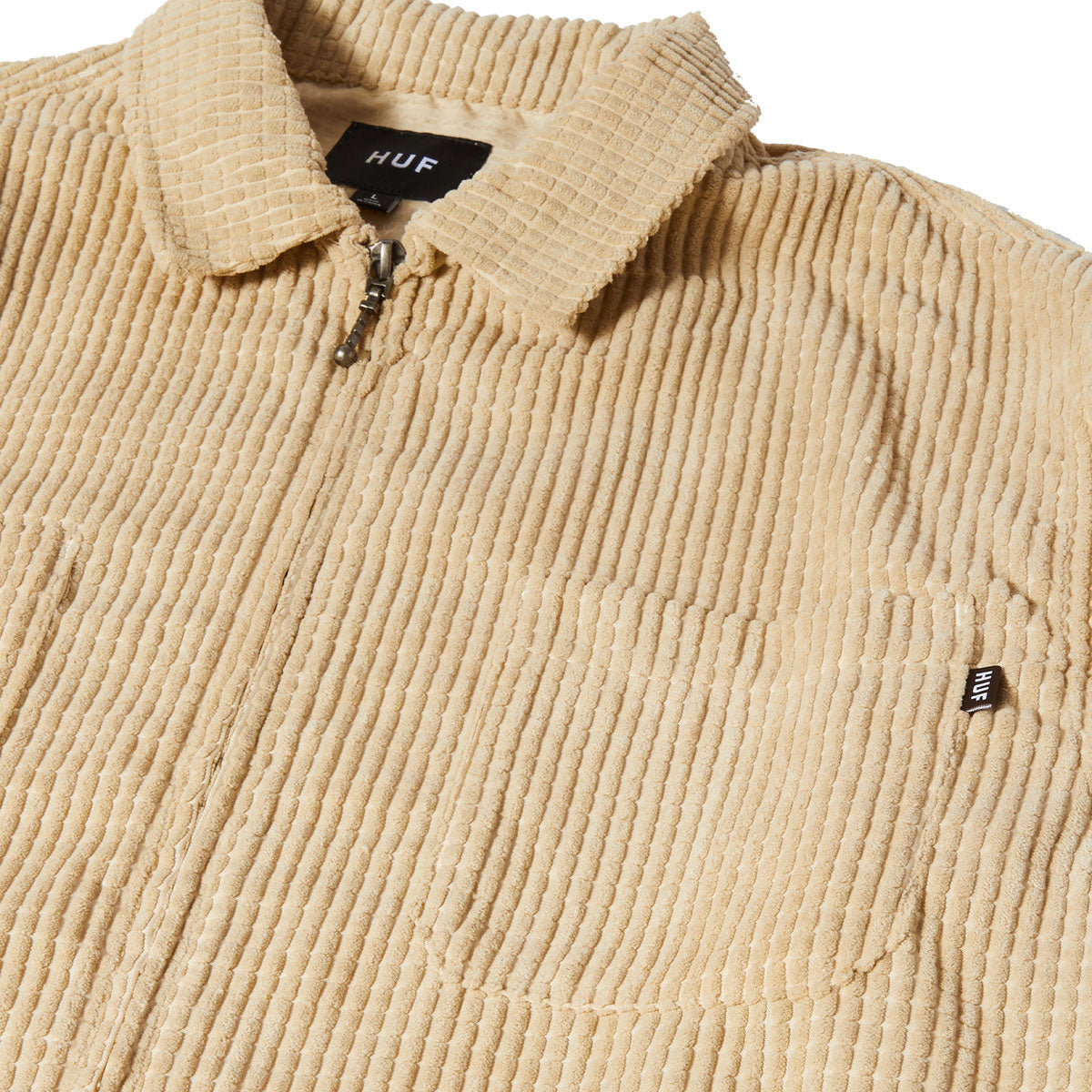 HUF Cornelius Zip Shirt - Oatmeal image 3