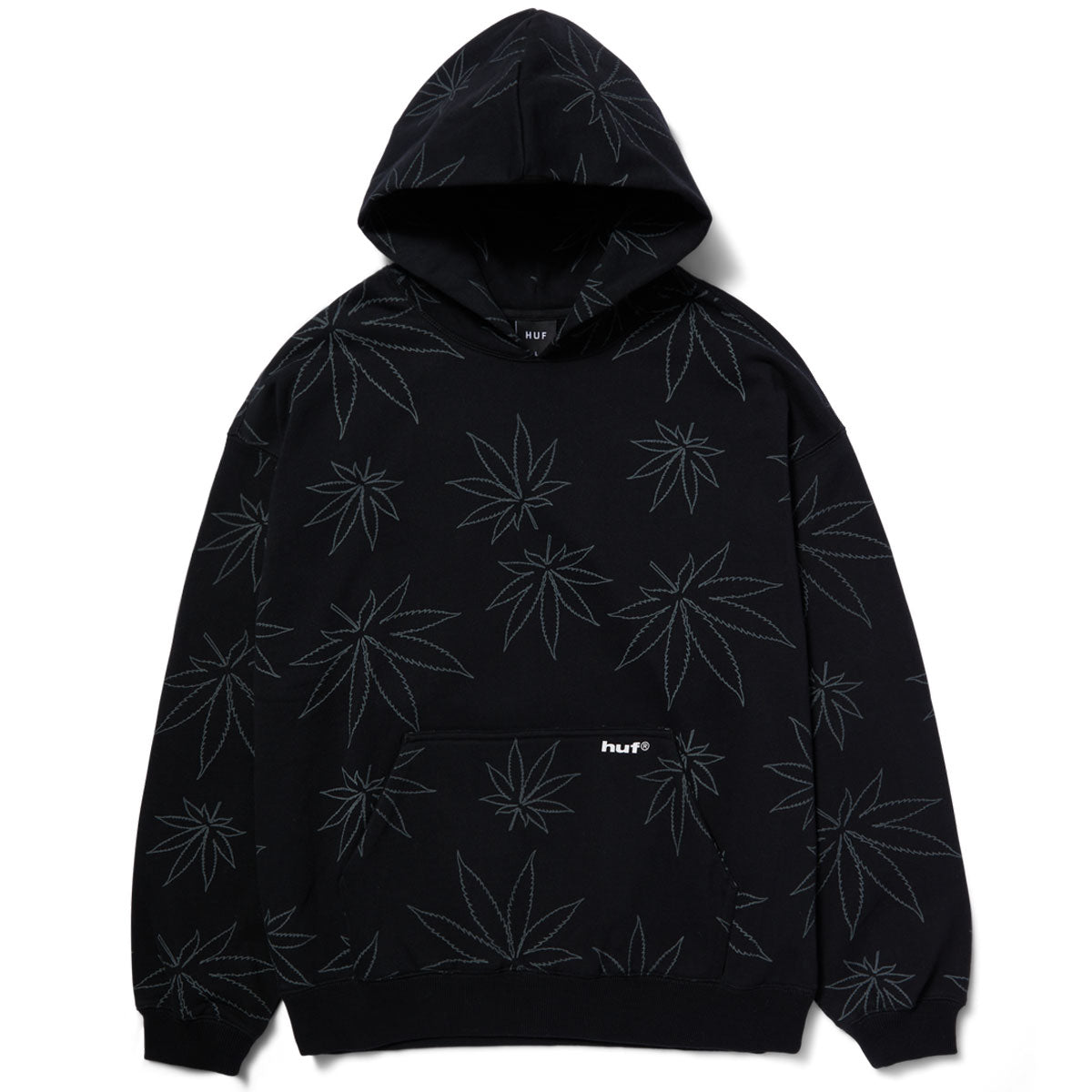HUF Plantlife Fleece Hoodie - Black