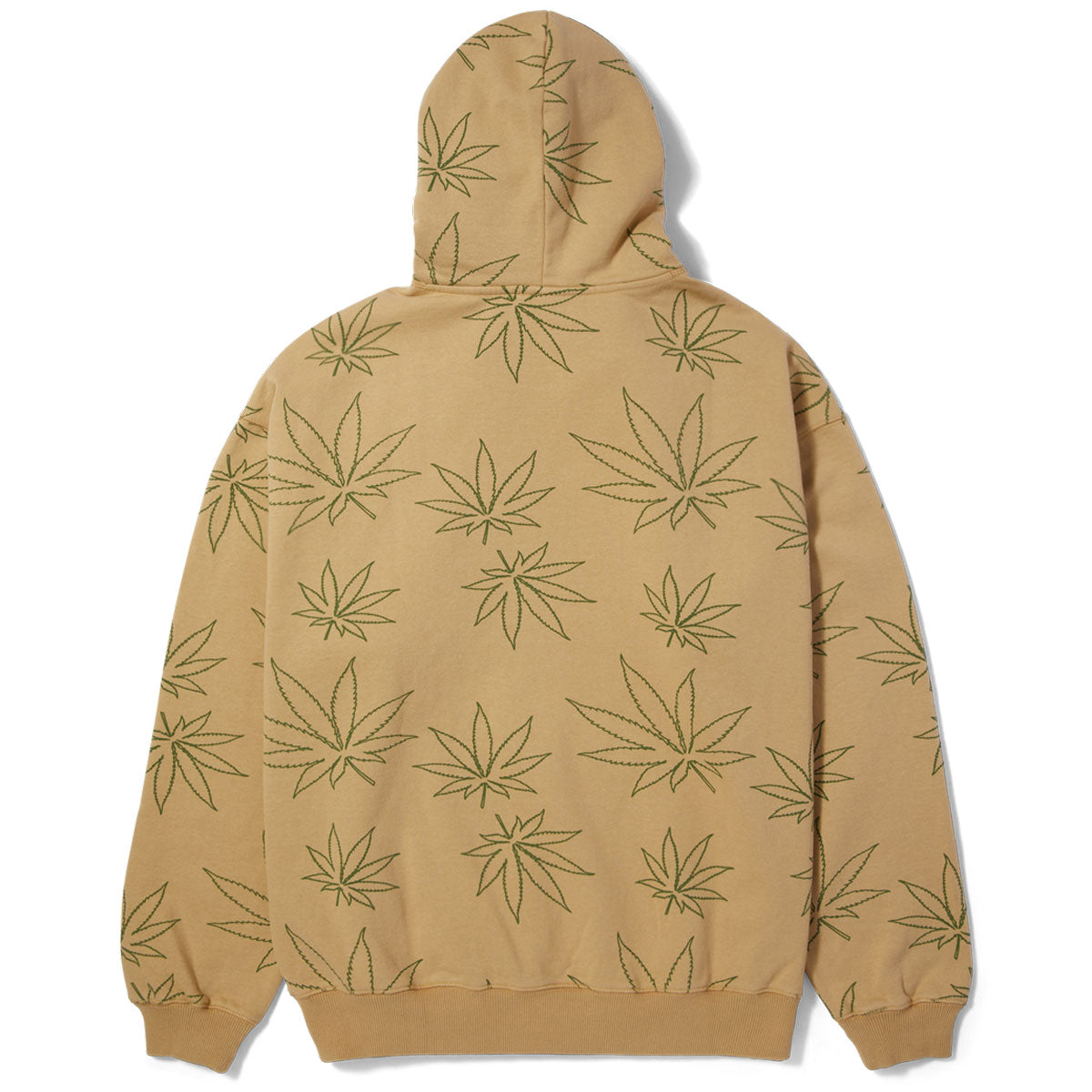 HUF Plantlife Fleece Hoodie - Oatmeal image 3