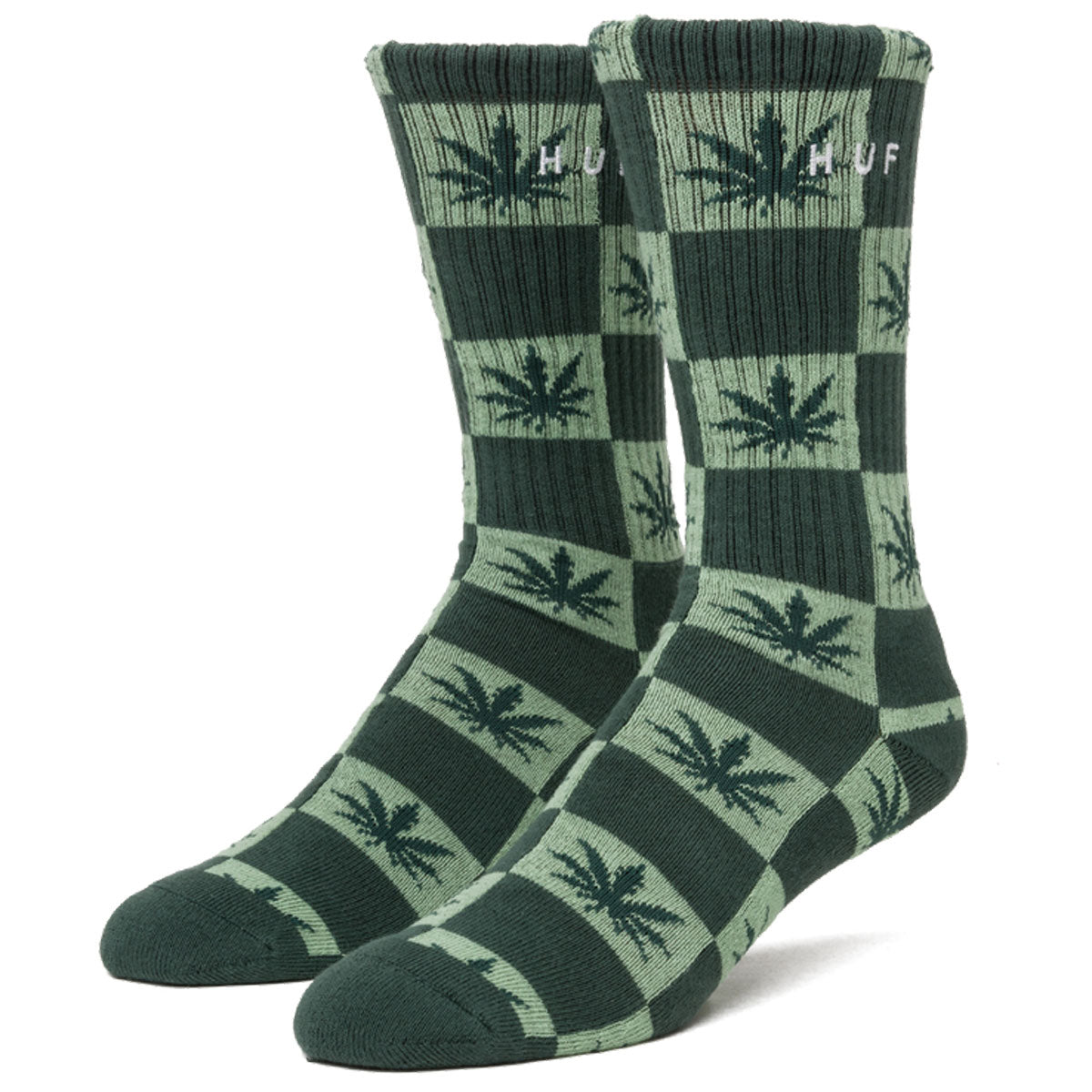HUF Checkered Plantlife Socks - Pine