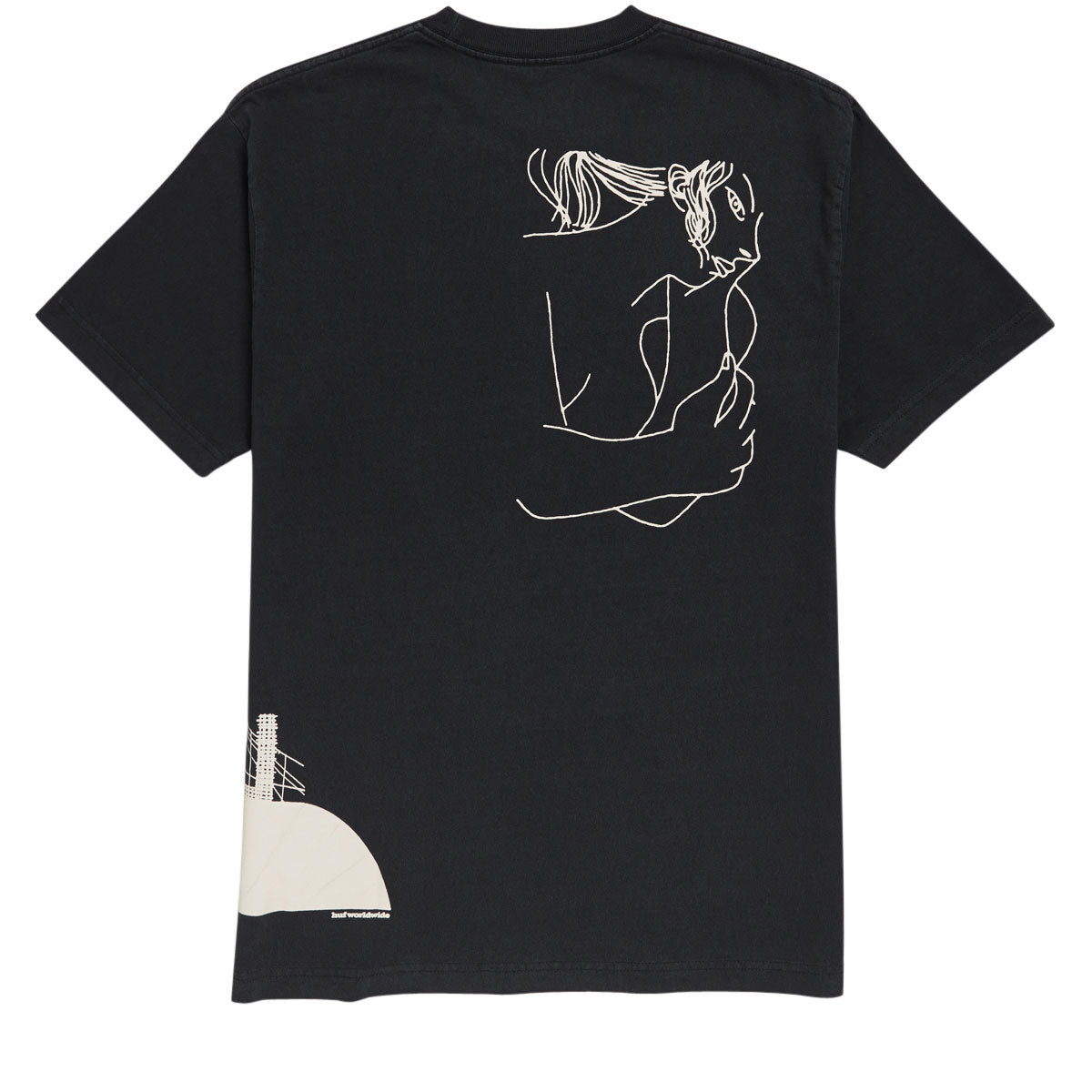 HUF Loosies Washed T-Shirt - Washed Black image 2