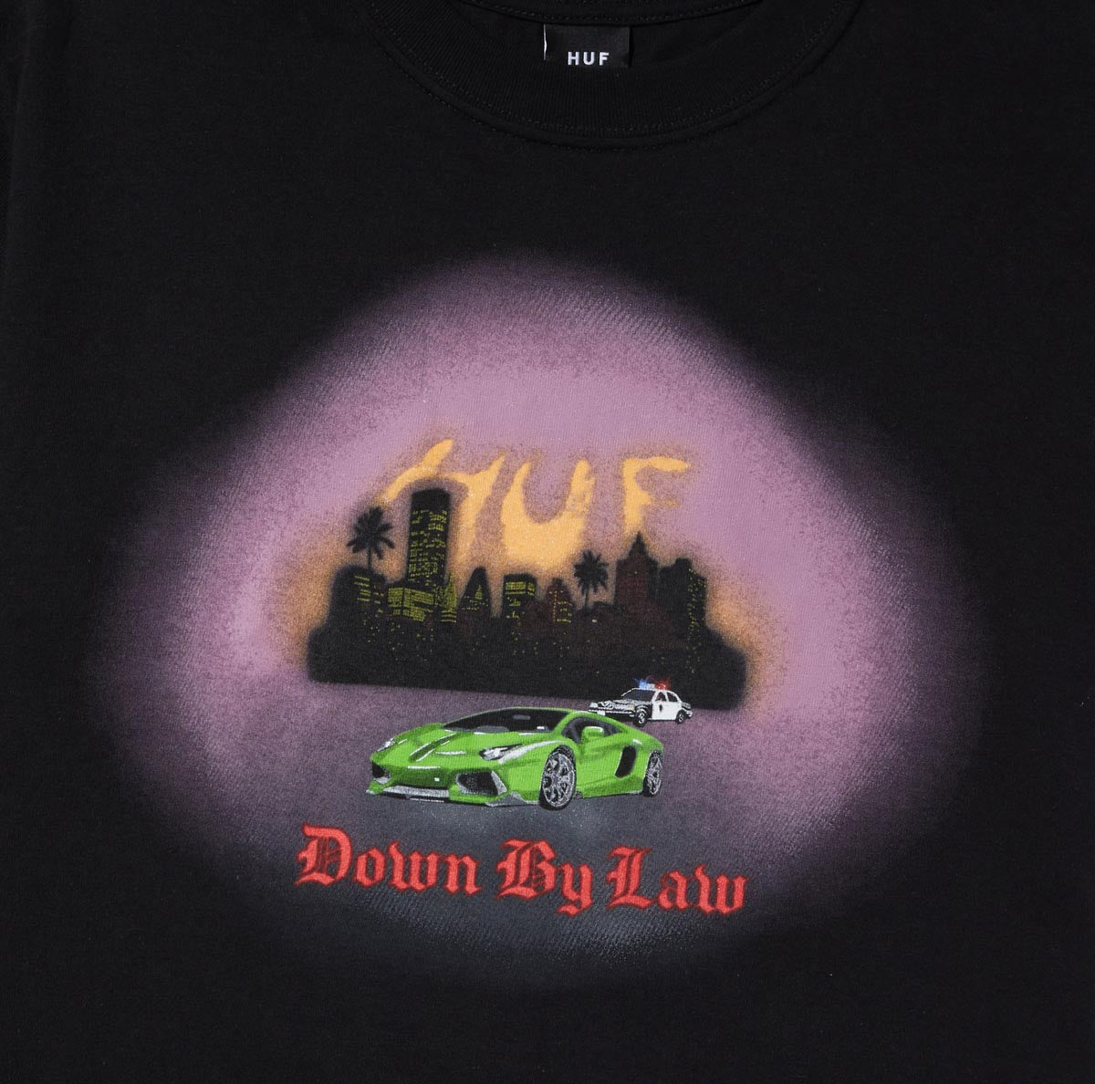 HUF Down By Law T-Shirt - Black image 2