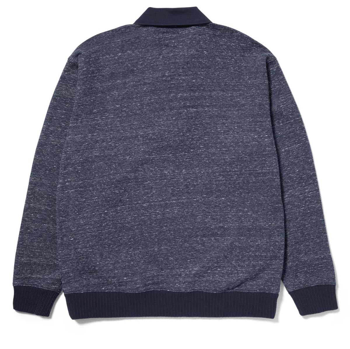 HUF Winston Polo Fleece Sweatshirt - Navy image 3