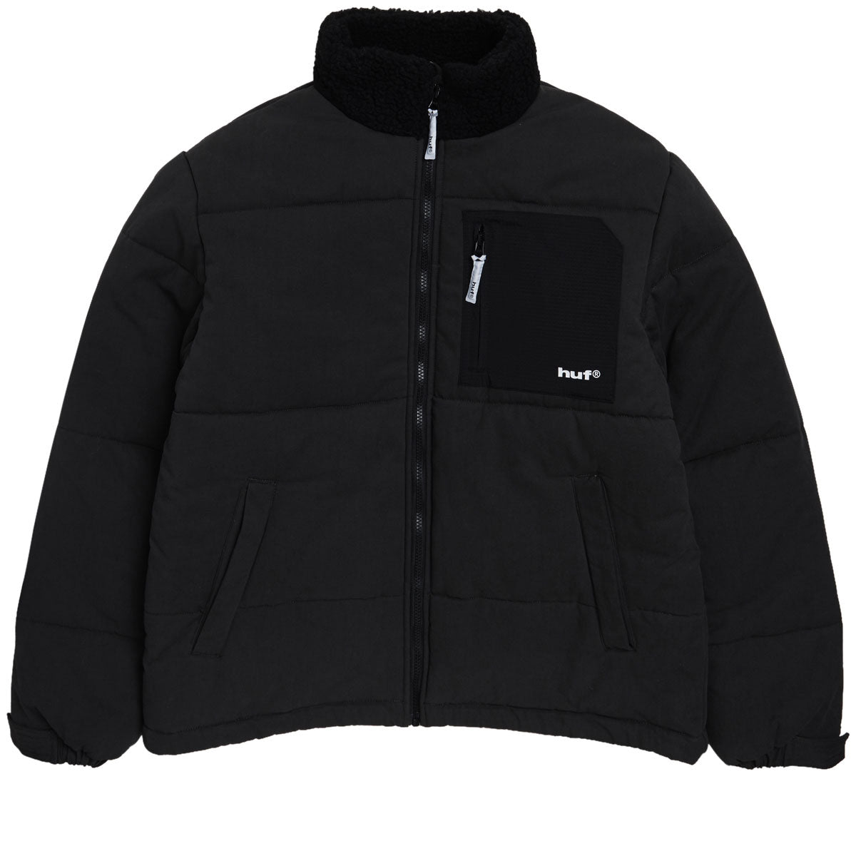 HUF Siple Puffer Jacket - Black image 1