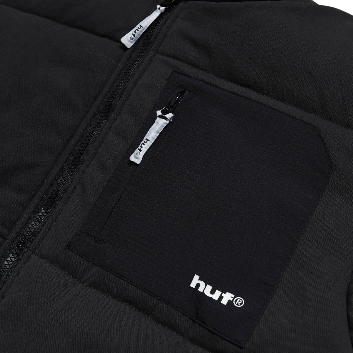 HUF Siple Puffer Jacket - Black image 3