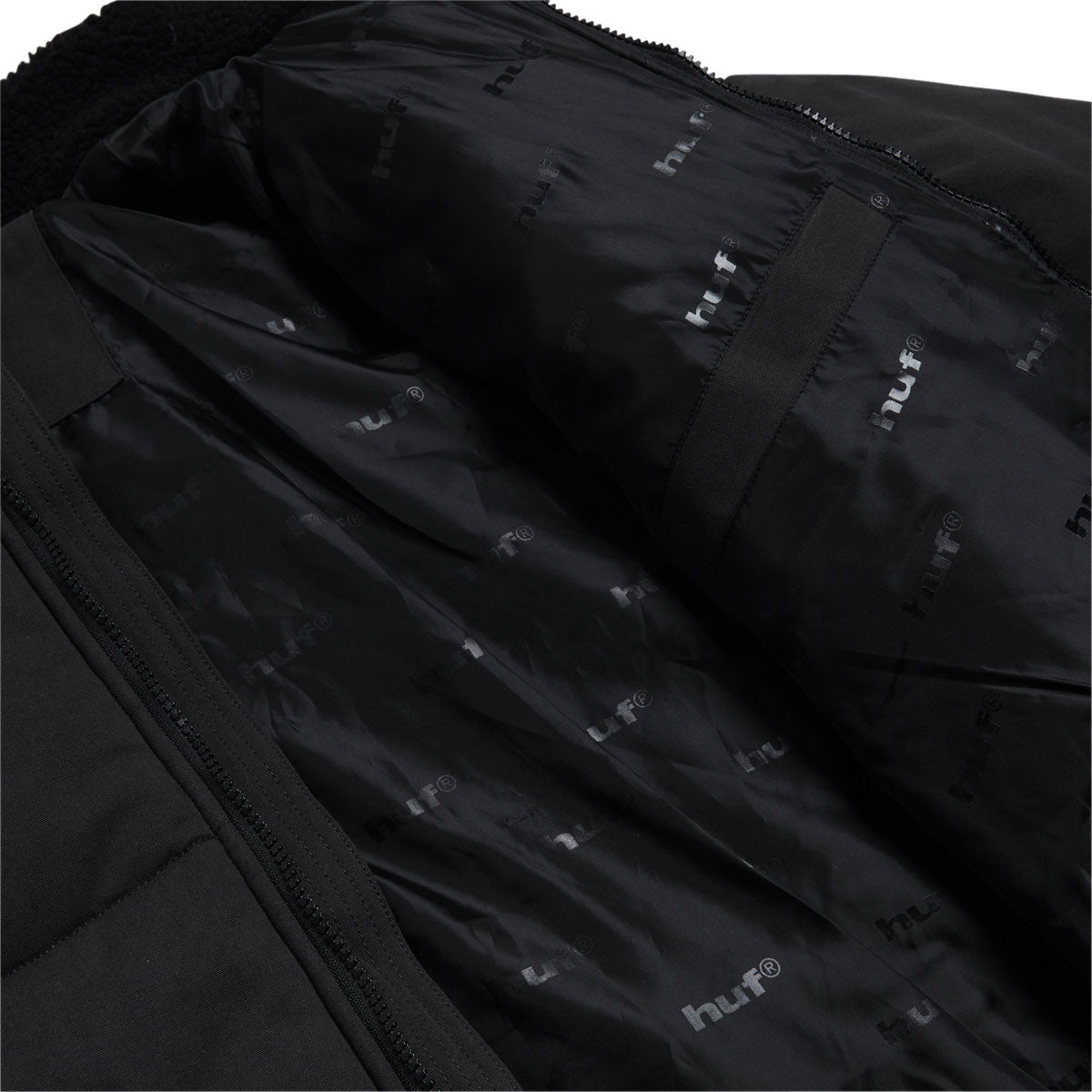 HUF Siple Puffer Jacket - Black image 4