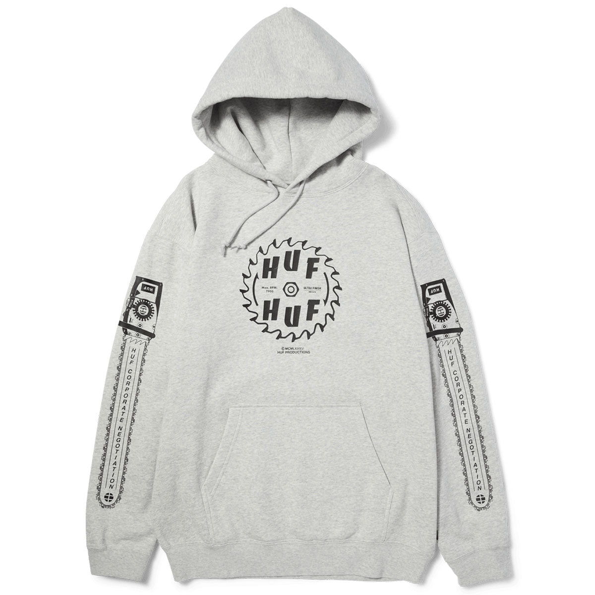 HUF Buzzkill Hoodie - Heather Grey image 1