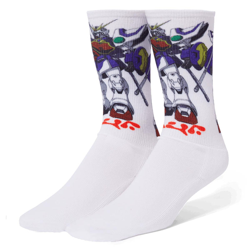 HUF Shenlong Gundam Crew Socks - White