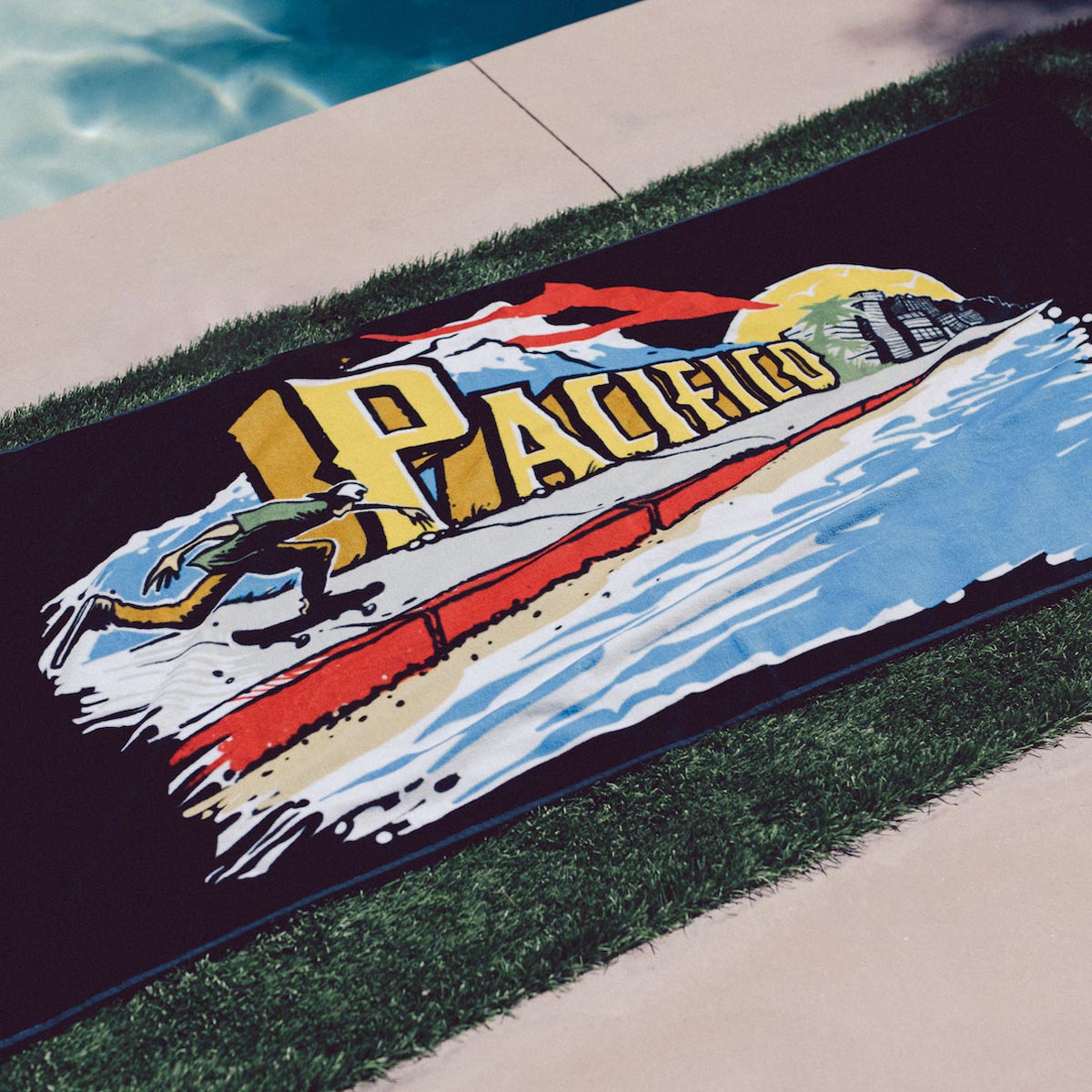 Lakai x Pacifico Push Beach Towel - Black image 2