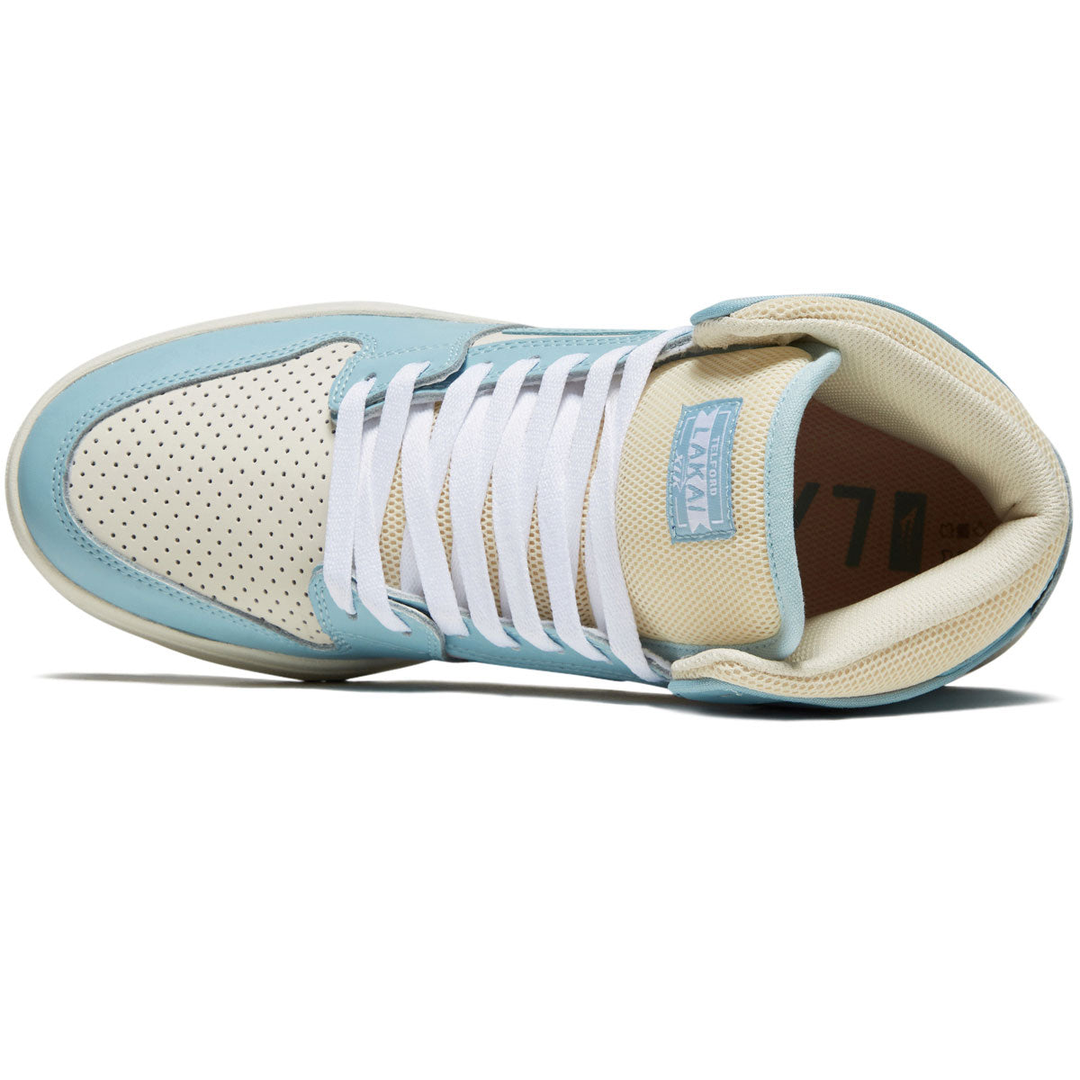 Lakai Telford Shoes - Light Blue/Cream Leather image 3