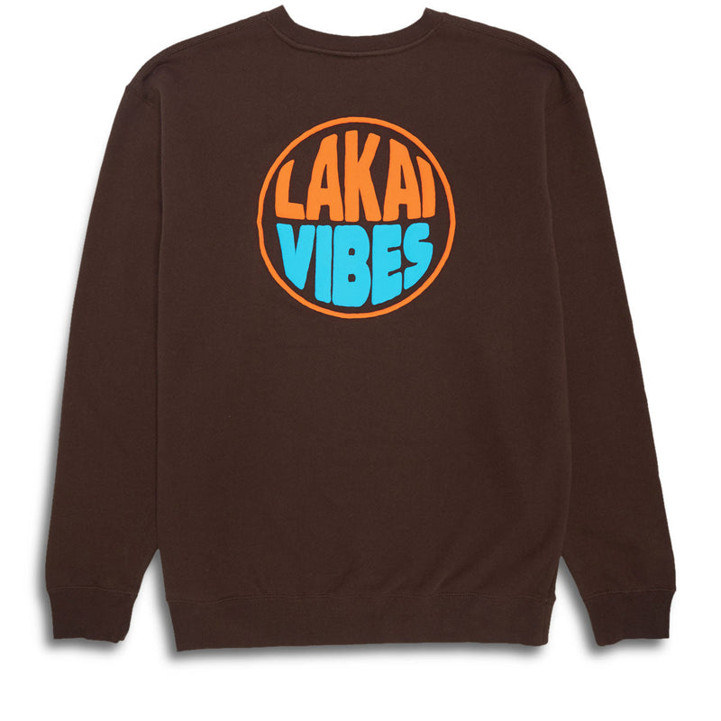 Lakai x Poler Lakai Vibes Crewneck Sweater - Chocolate