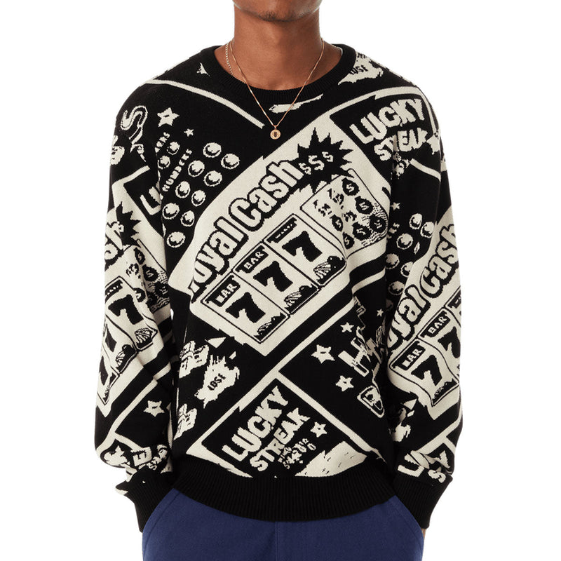 HUF Lucky Crewneck Sweater - Black