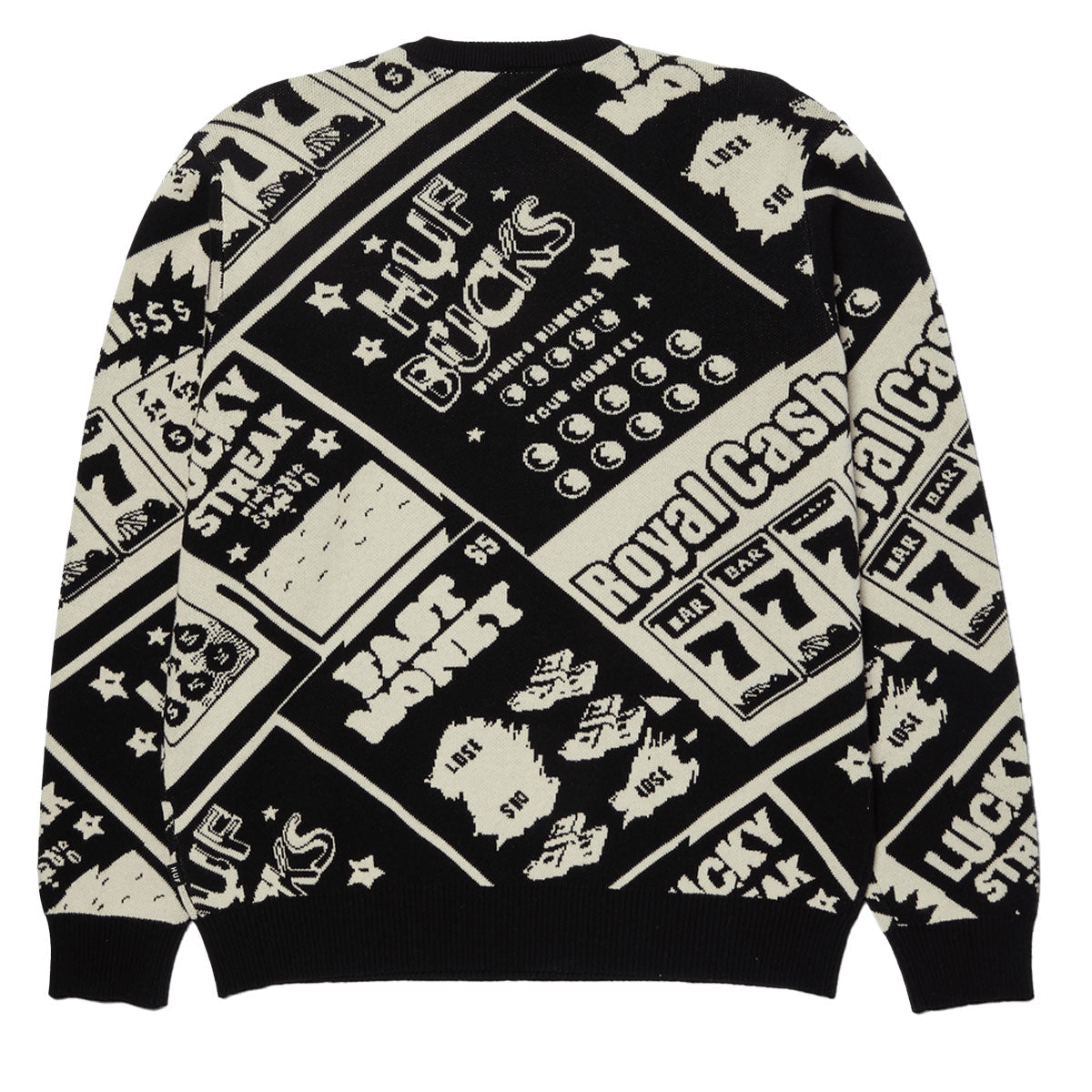 HUF Lucky Crewneck Sweater - Black – Daddies Board Shop