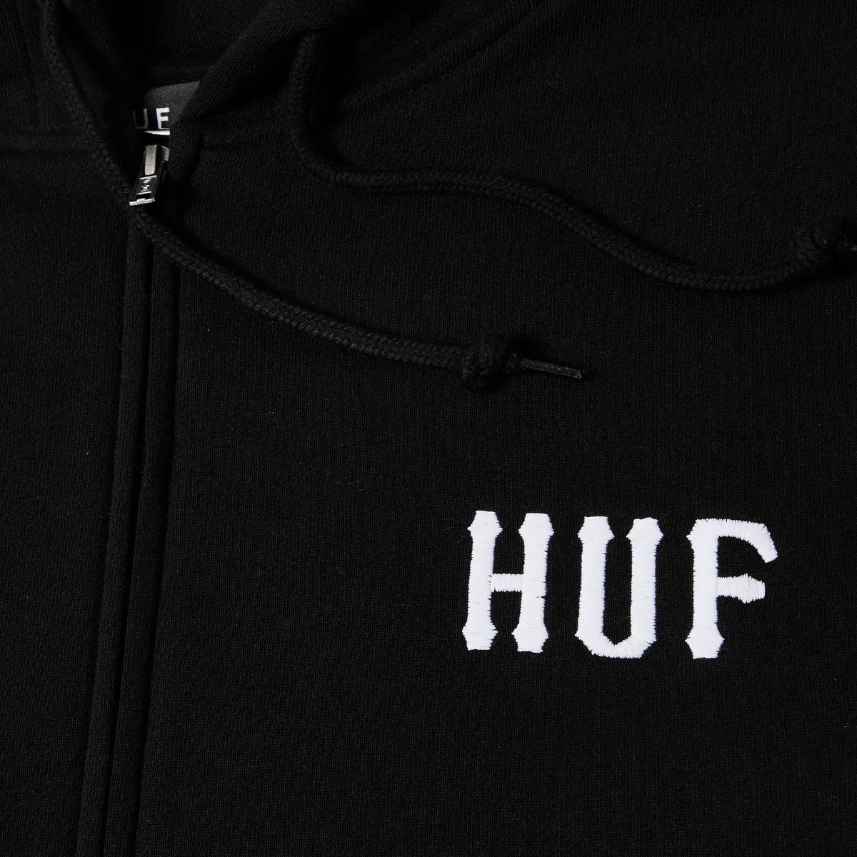 HUF Set Classic Logo Full Zip Hoodie - Black – Daddies Board Shop