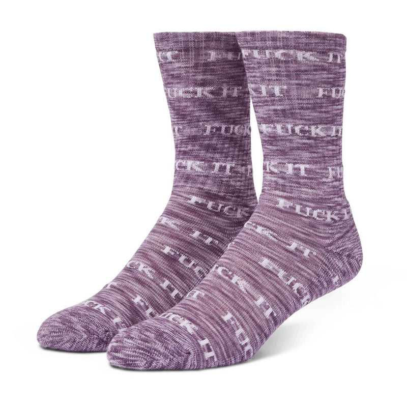 HUF Fuck It Marled Socks - Purple