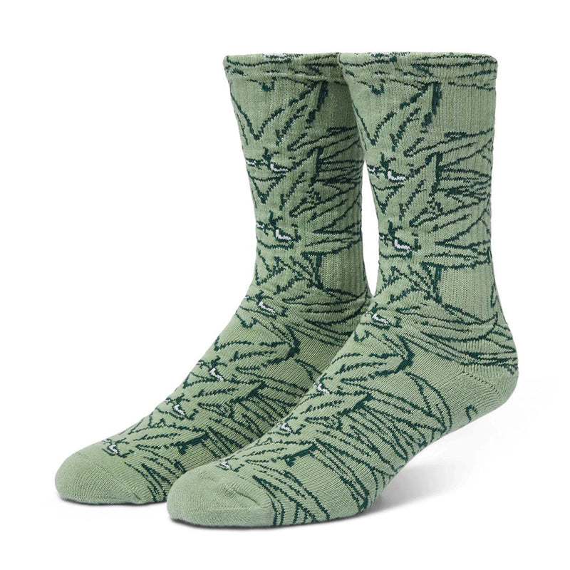 HUF Green Buddy Pattern Socks - Green