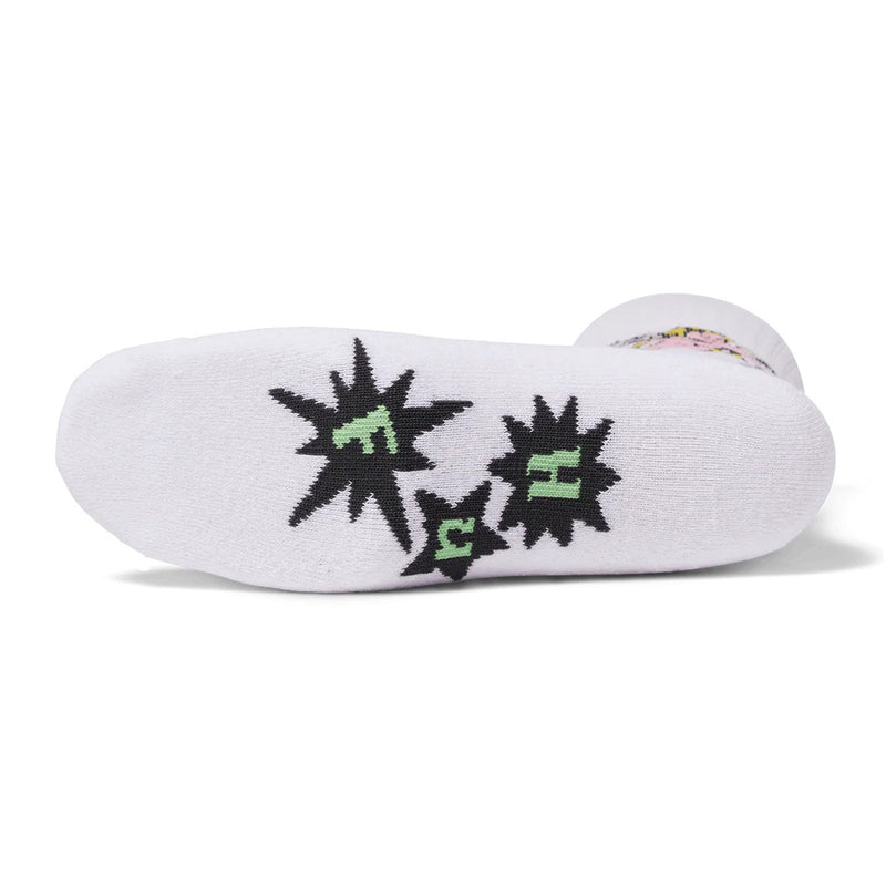HUF Cupid Crew Socks - White