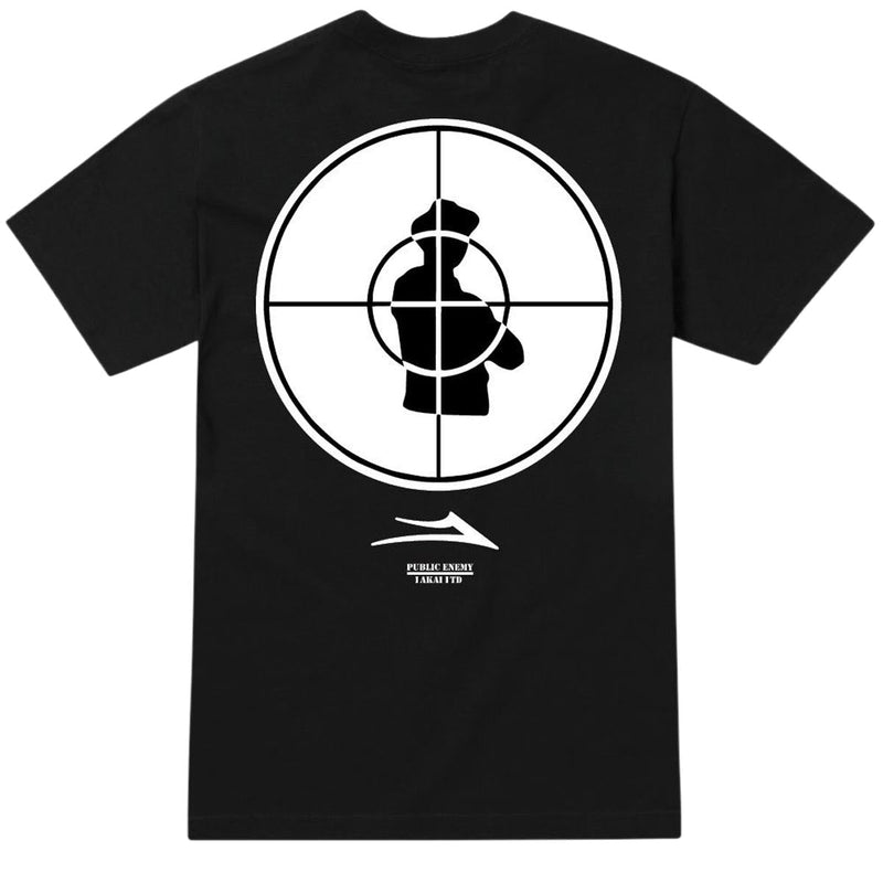 Lakai x Public Enemy Sniper Logo T-Shirt - Black