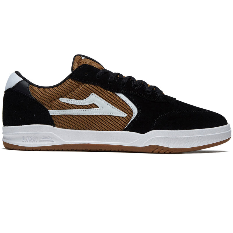 Lakai Atlantic Shoes - Black/Walnut Suede