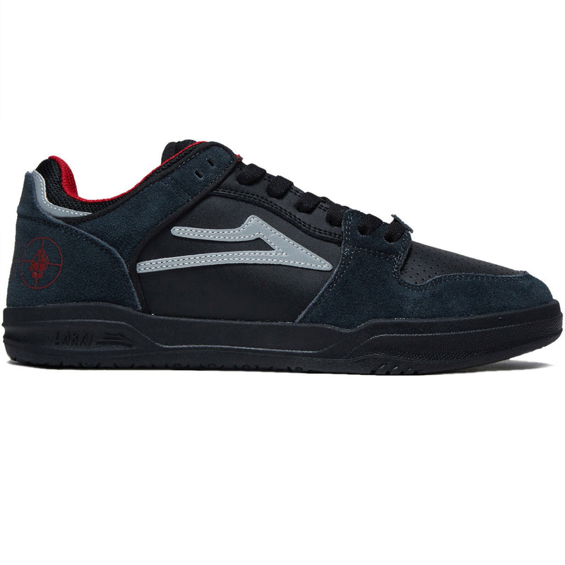Lakai x Public Enemy Telford Low Shoes - Black/Charcoal Suede