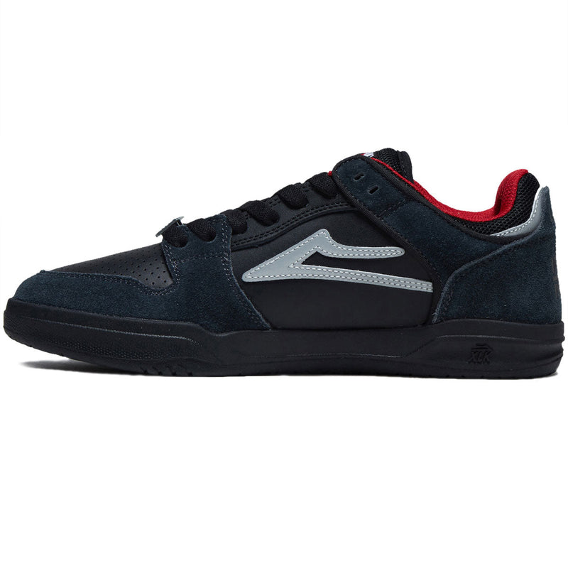 Lakai x Public Enemy Telford Low Shoes - Black/Charcoal Suede