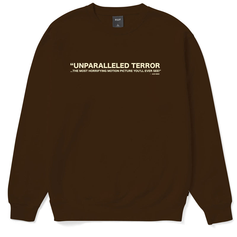 Huf x Texas Chainsaw Massacre Unparalleled Terror Crewneck Sweater - Choco