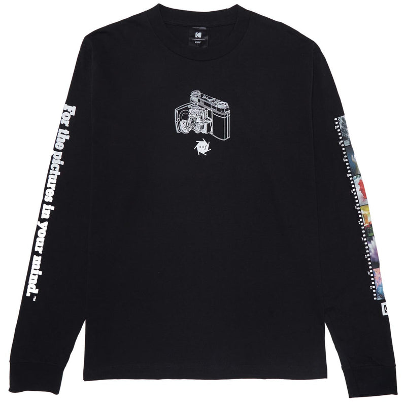 Huf x Kodak Inner Vision Long Sleeve T-Shirt - Black