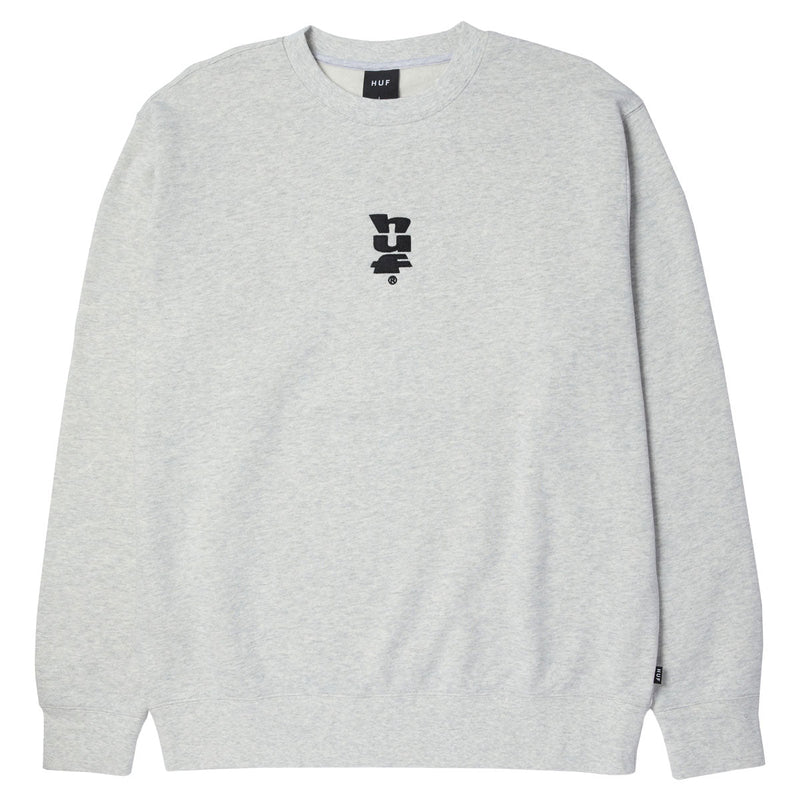 HUF Set Megablast Crewneck Sweatshirt - Ash