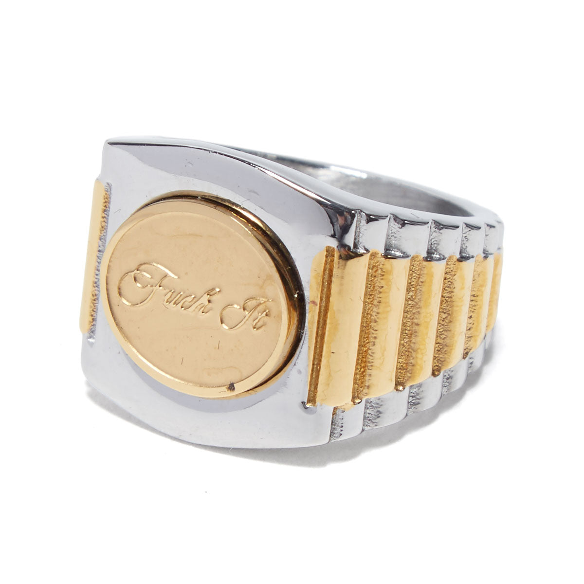 HUF Worldwide Clothiers Ring - Gold image 1