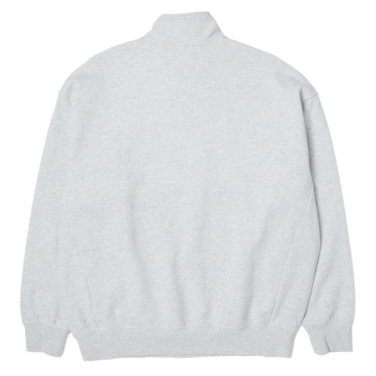 HUF Arch Enzyme 1/4 Zip Fleece Sweater - Heather Grey image 2
