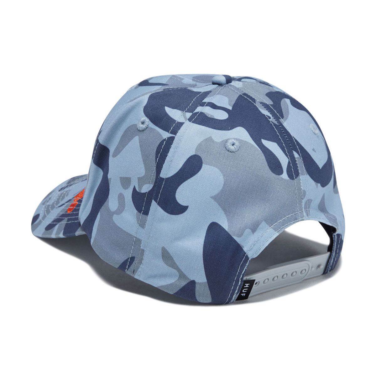 HUF Noble Camo 6 Panel Snapback Hat - Ice Blue image 2