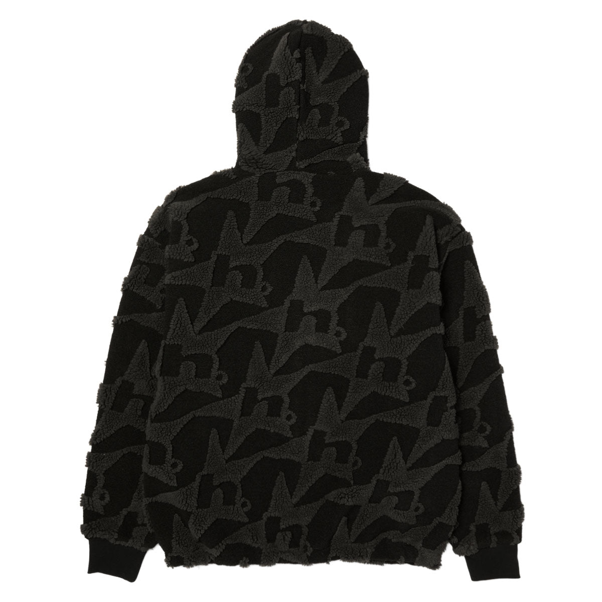 HUF H Star Repeat High Pile Jacket - Black image 2