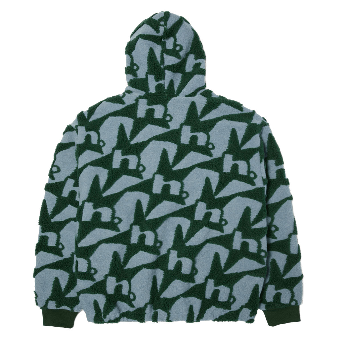 HUF H Star Repeat High Pile Jacket - Ice Blue image 2