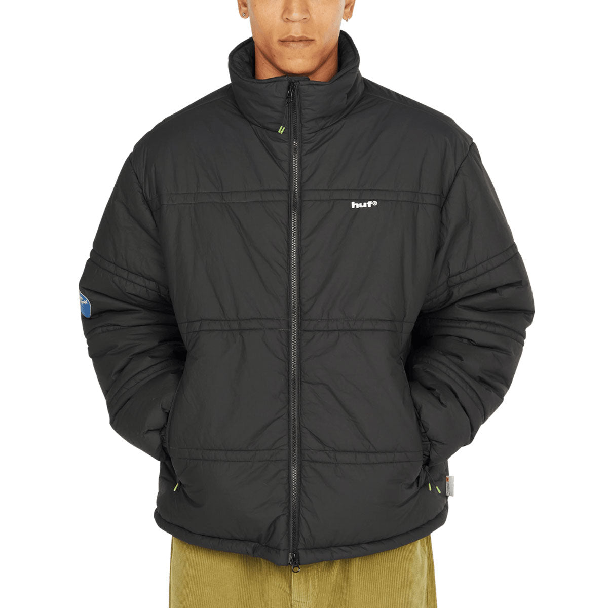 HUF 89 Tyvek Puffer Jacket - Black image 1