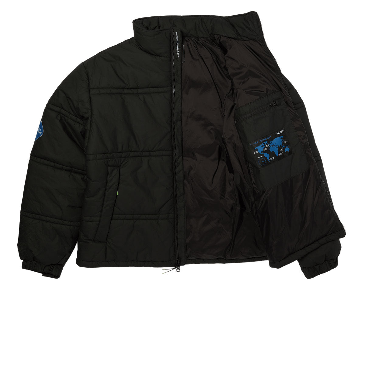 HUF 89 Tyvek Puffer Jacket - Black image 4