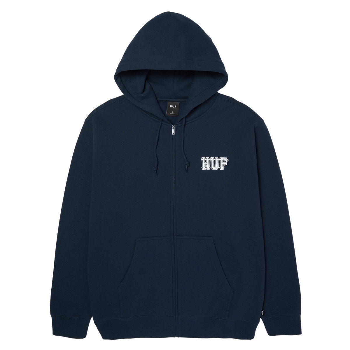 HUF Classic Logo Full Zip Hoodie - Navy image 1