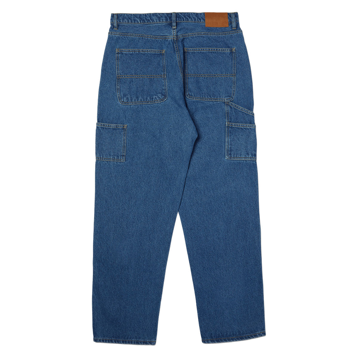 HUF Kinda Loose Double Knees Jeans - Stone Wash Indigo image 5