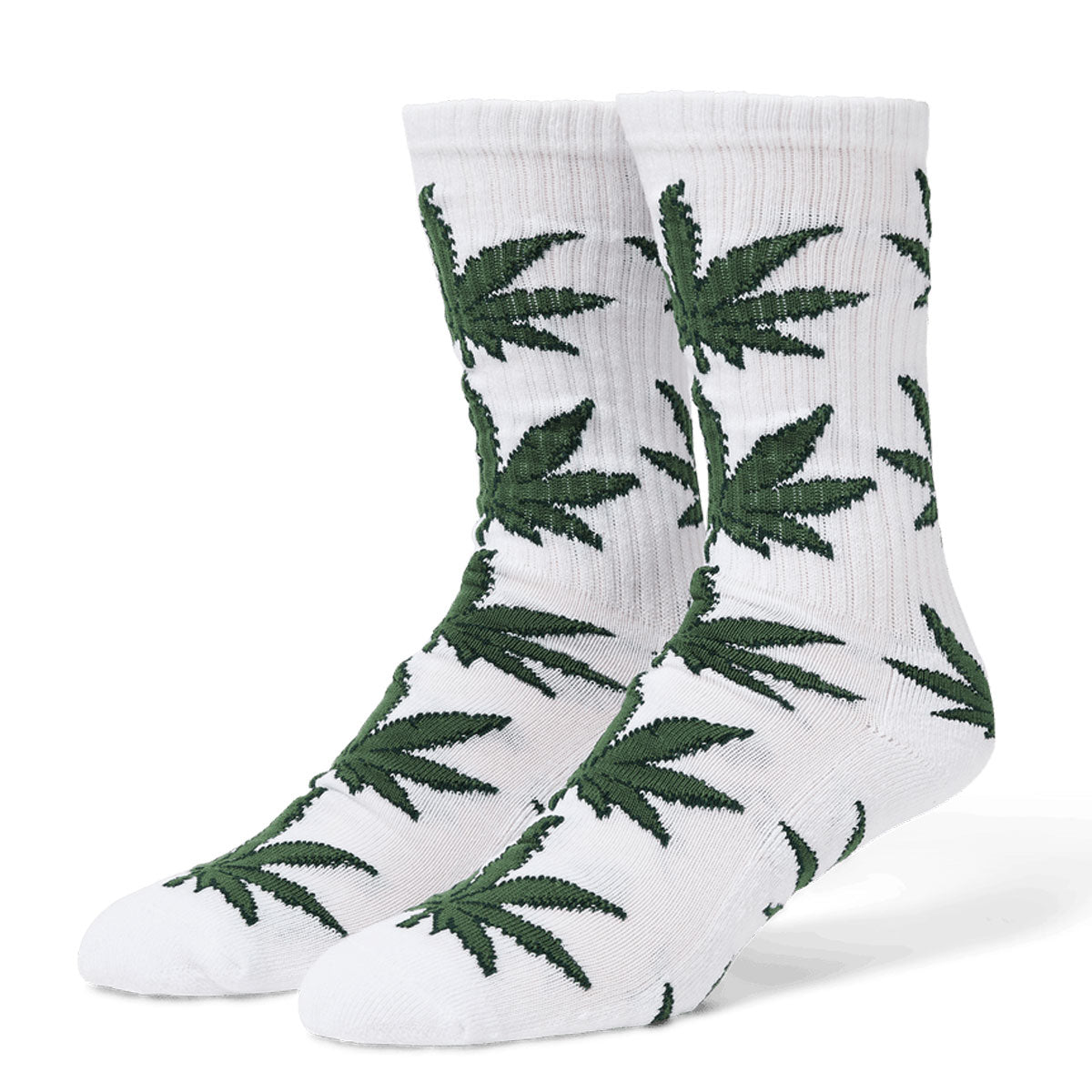 HUF Plantlife Shadow Socks - White/Green image 1
