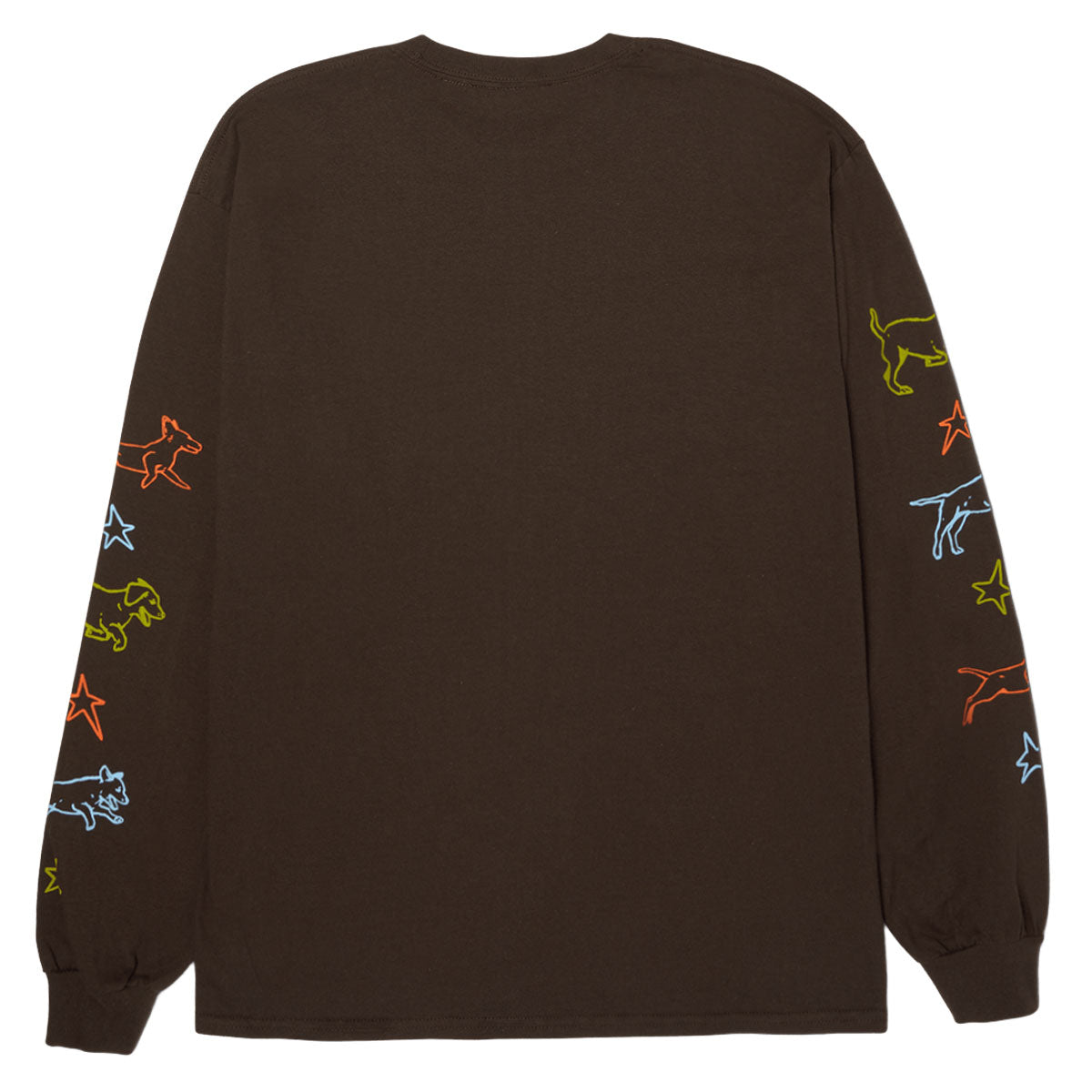 HUF Fetch Long Sleeve T-Shirt - Chocolate image 2