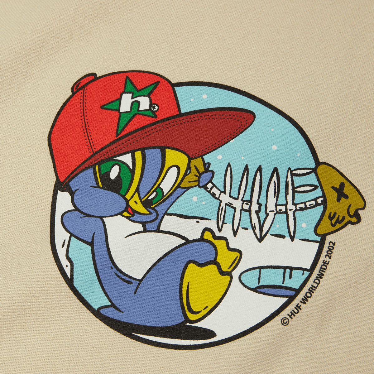 HUF Deep Freeze T-Shirt - Bleach image 2