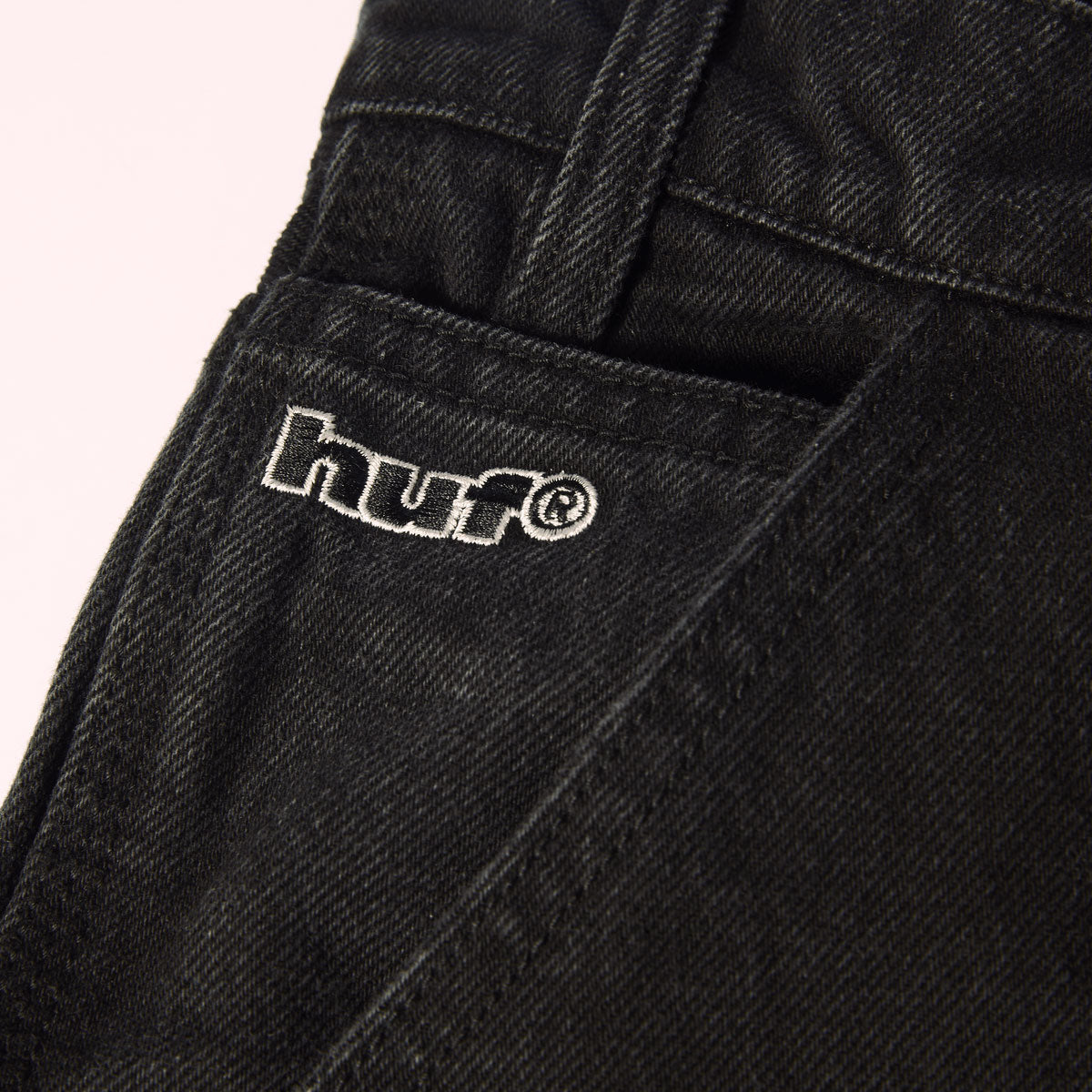 HUF Kinda Loose Double Knees Jeans - Faded Black image 5