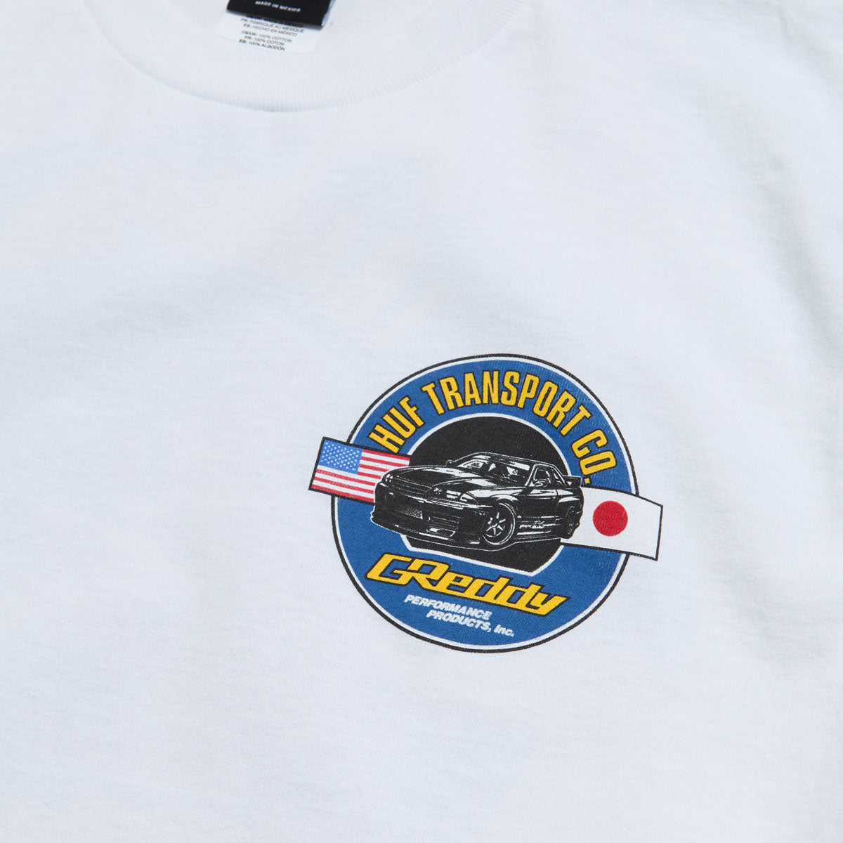 HUF x Greddy Transport T-Shirt - White – Daddies Board Shop