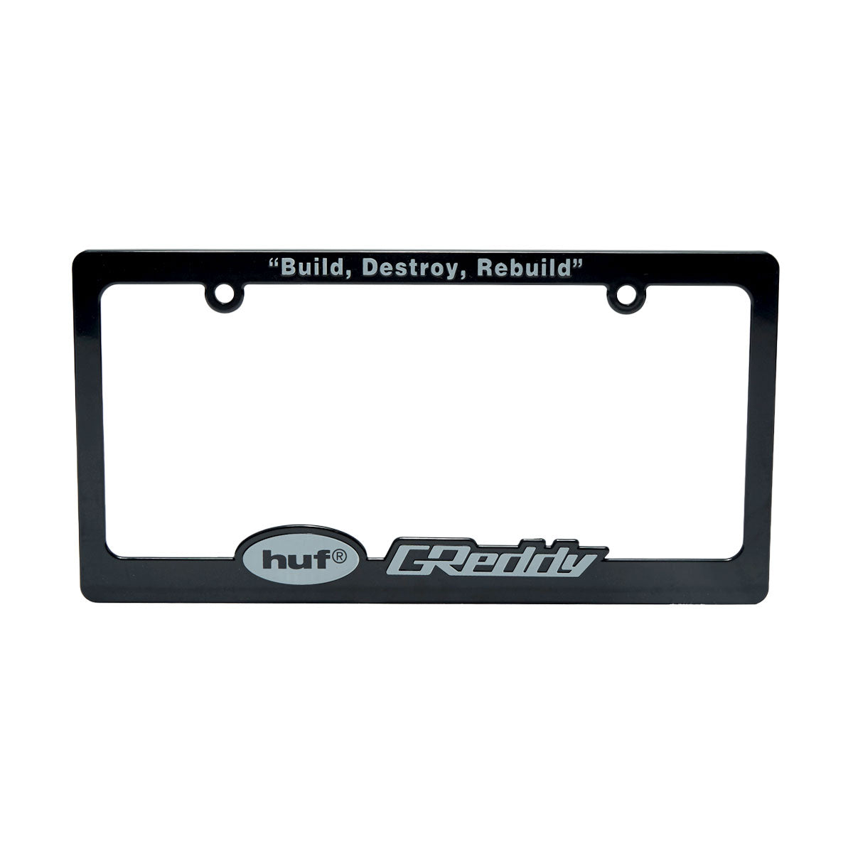 HUF x GReddy License Plate Frame - Black image 1