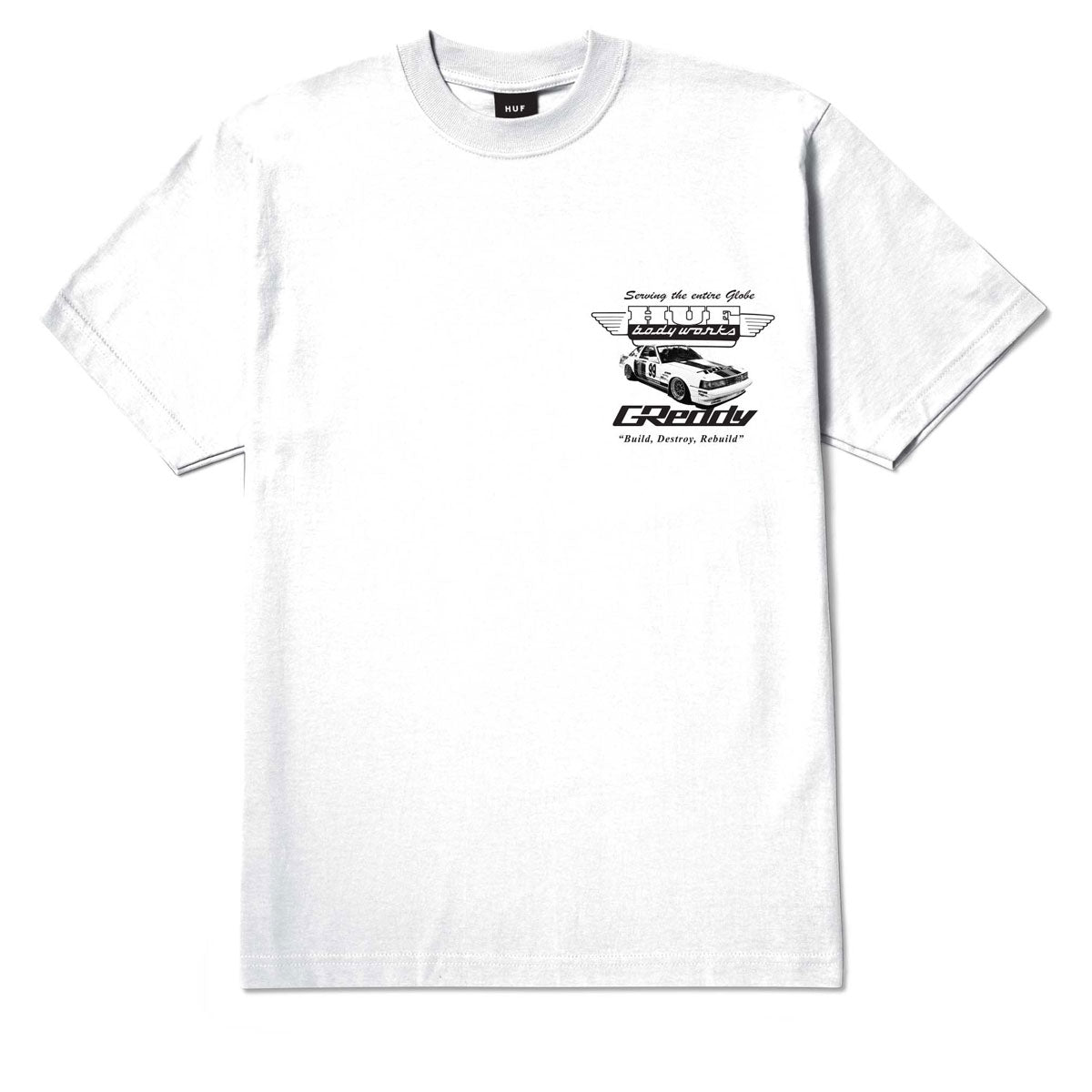 HUF x GReddy Body Works T-Shirt - White image 1