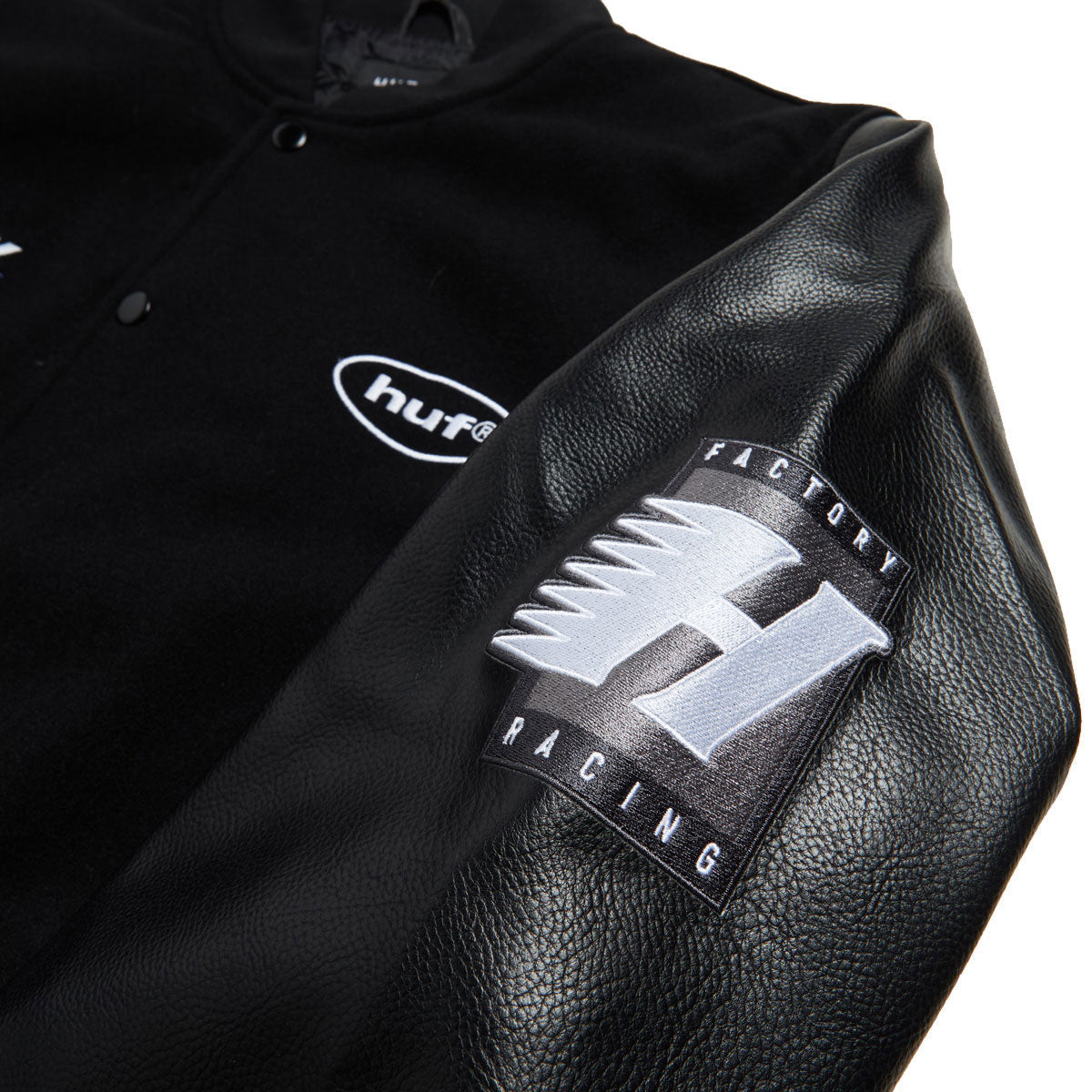 HUF x GReddy Varsity Jacket - Black image 5