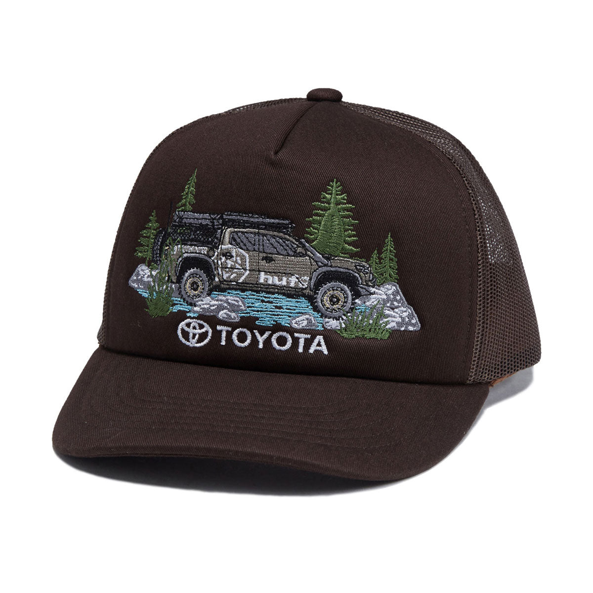 HUF x Toyota Trailhunter Tacoma Trucker Hat - Chocolate image 1